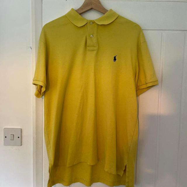 Polo Ralph Lauren Men's Polo shirt - Yellow - L on Productcaster.