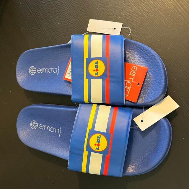 Women's Slides - Multi/Blue - UK 5 on Productcaster.