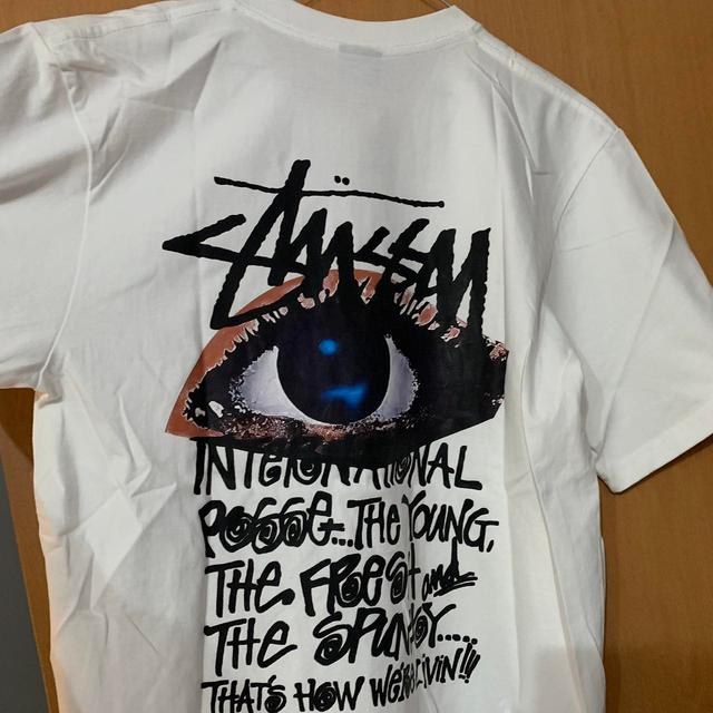 Stüssy Men's T-shirt - White/Multi - L on Productcaster.