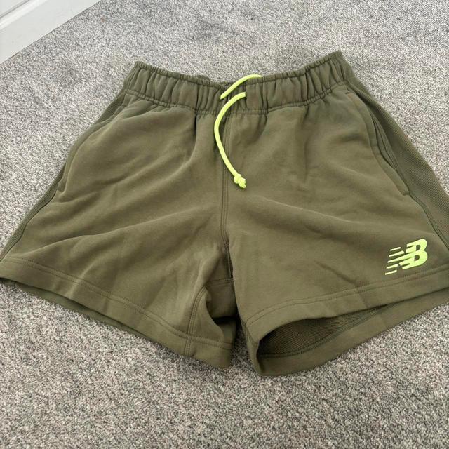 New Balance Men's Shorts - Green/Khaki - S on Productcaster.