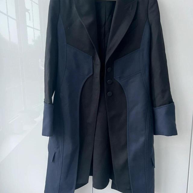 Burberry Men's Coat - Navy/Blue - M on Productcaster.