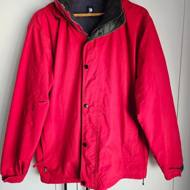 Preloved Men's Raincoat - Red - L on Productcaster.