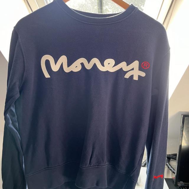 Preloved Men's Sweatshirt - Navy - XS on Productcaster.