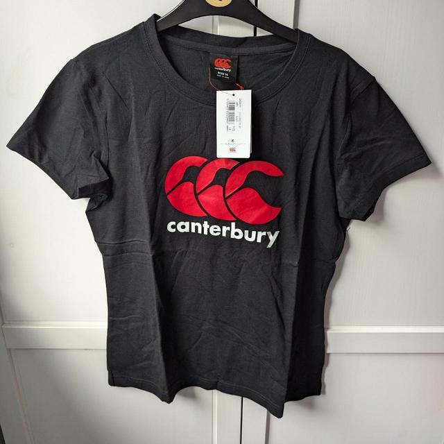 Canterbury Women's T-shirt - Black/Red - 14 on Productcaster.