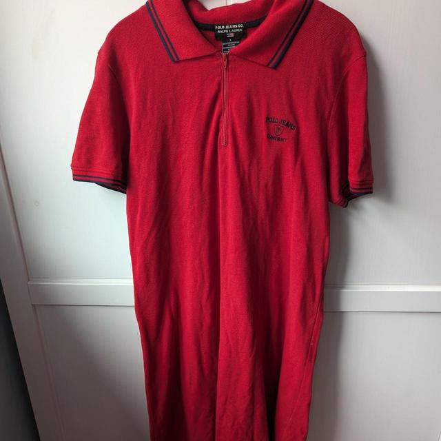 Ralph Lauren Women's Dress - Red/Navy - L on Productcaster.