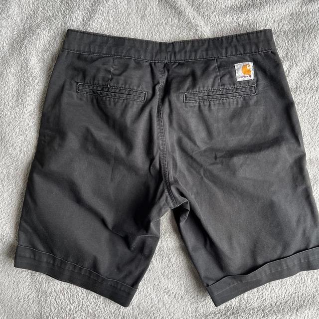 Carhartt Men's Shorts - Black/Grey - S on Productcaster.