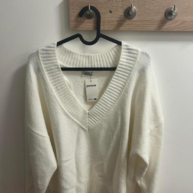 Pimkie Women's Jumper - White/Cream - L on Productcaster.