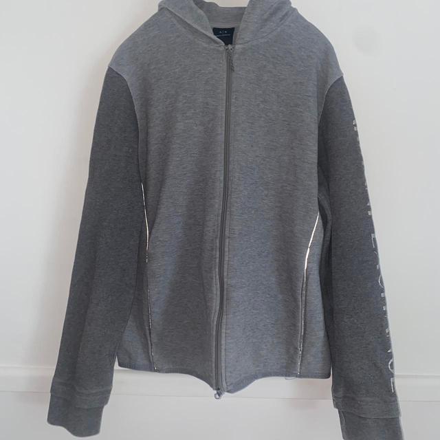 Armani Exchange Men's Hoodie - Grey - M on Productcaster.