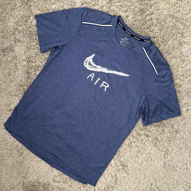 Nike Men's T-shirt - Blue - M on Productcaster.