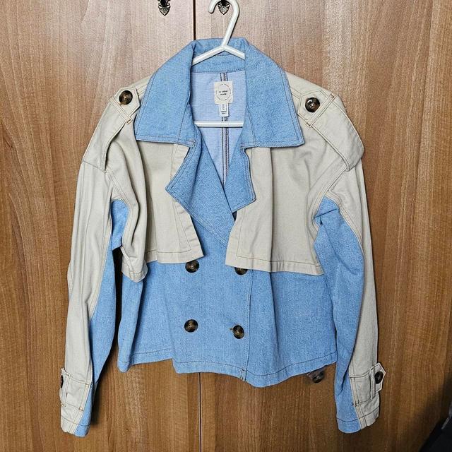 River Island Women's Shacket Jacket - Cream/Blue - M on Productcaster.