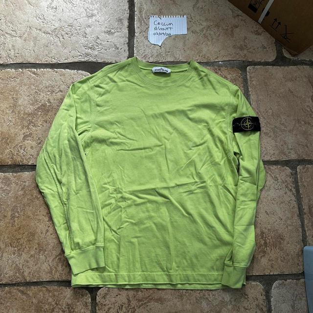 Stone Island Men's Sweatshirt - Green - L on Productcaster.