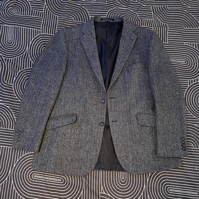 Men's Jacket - Grey/Navy on Productcaster.