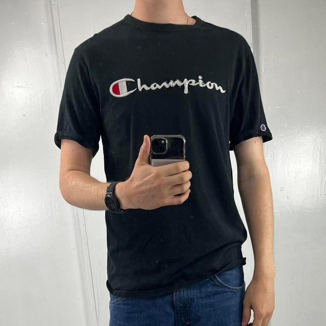 Champion Men's T-shirt - Black - L on Productcaster.