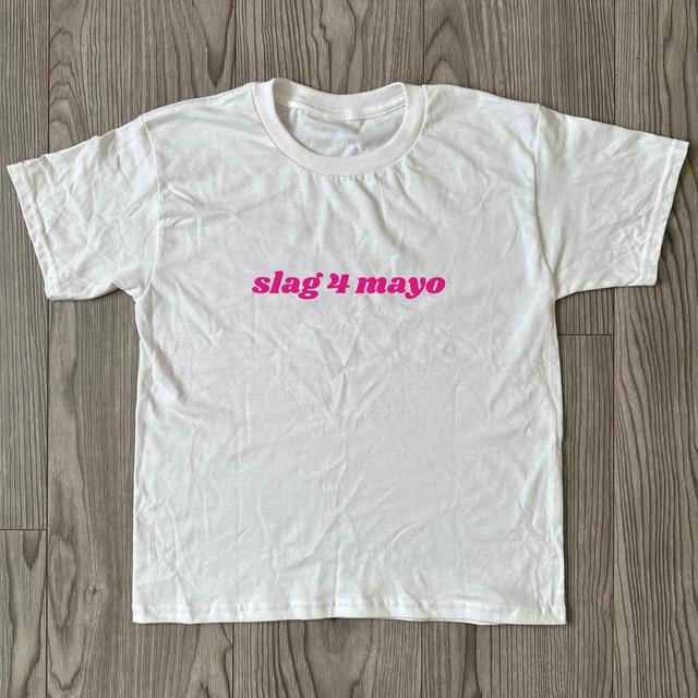 Independent Women's T-shirt - White/Pink - XL on Productcaster.