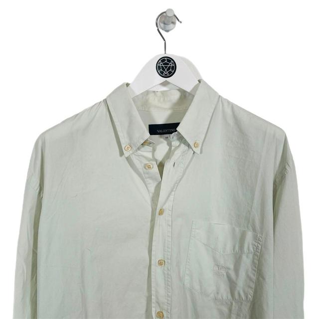 Valentino Men's Shirt - Green/White - XXL on Productcaster.