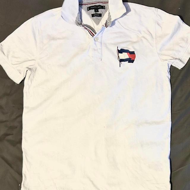 Tommy Hilfiger Men's Polo shirt - White - M on Productcaster.