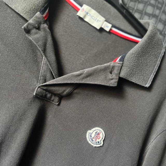 Moncler Men's Polo shirt - Black/Khaki - M on Productcaster.