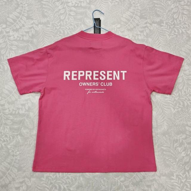 Represent Men's T-shirt - Pink - L on Productcaster.