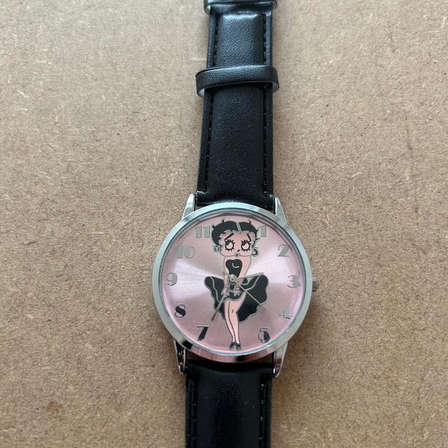 Women's Analogue Watch - Black/Pink on Productcaster.