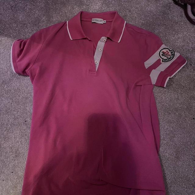 Moncler Women's Polo shirt - Pink - 10 on Productcaster.