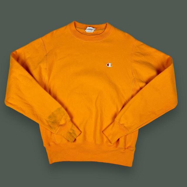 Champion Men's Sweatshirt - Yellow - S on Productcaster.