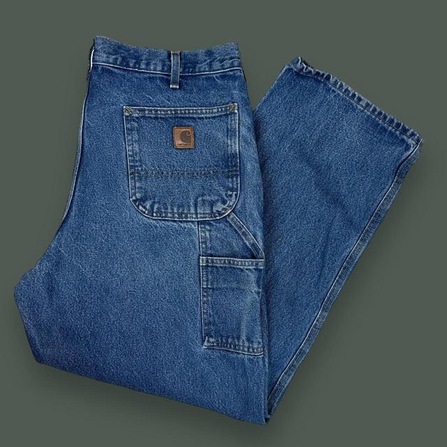 Carhartt Men's Jeans - Blue - 37" on Productcaster.