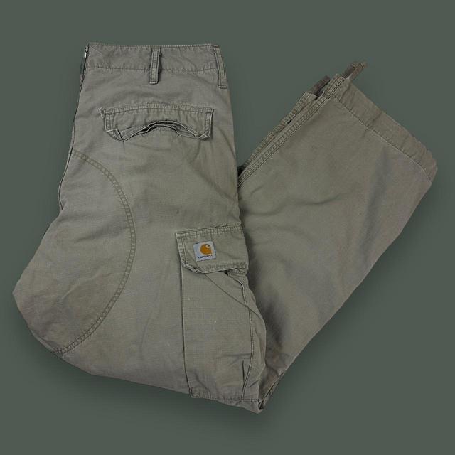 Carhartt Men's Straight leg Trousers - Grey - 34" on Productcaster.