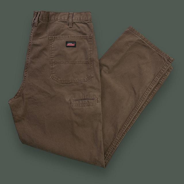 Dickies Men's Straight leg Trousers - Brown - 38" on Productcaster.