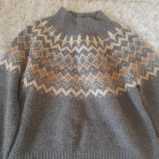 Primark Women's Jumper - Grey/Multi - 12 on Productcaster.