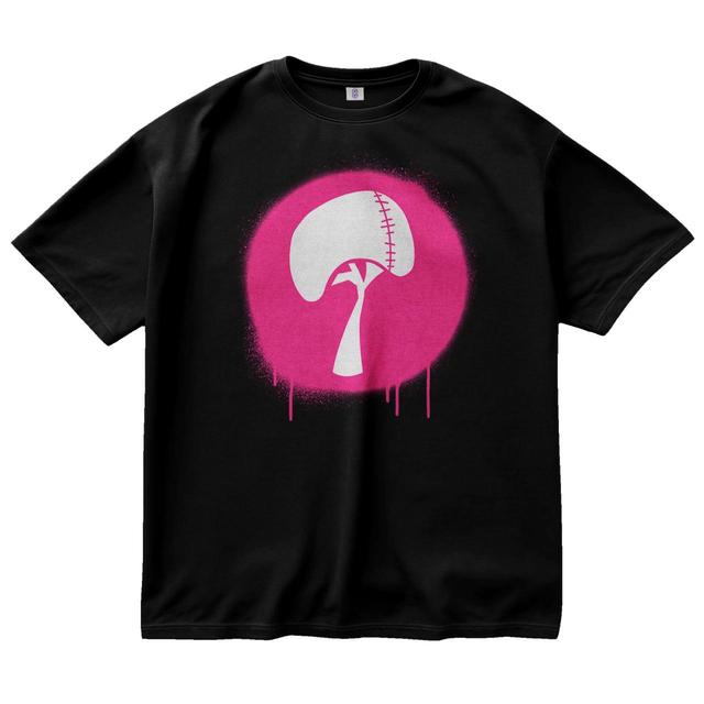 Custom Men's T-shirt - Black/Pink - XXL on Productcaster.