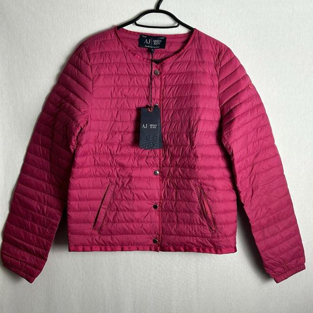 Armani Jeans Women's Lightweight Jacket - Pink - S on Productcaster.