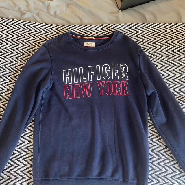 Hilfiger Denim Men's Sweatshirt - Navy - M on Productcaster.