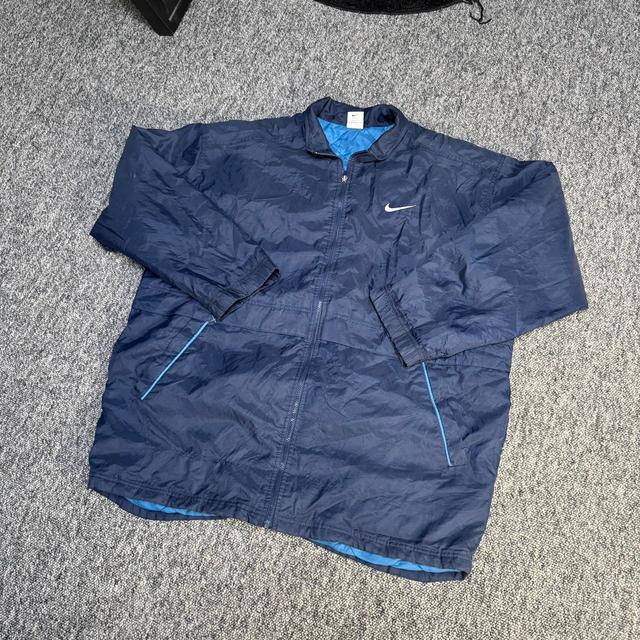 Nike Men's Windbreaker Jacket - Navy/Blue - XL on Productcaster.