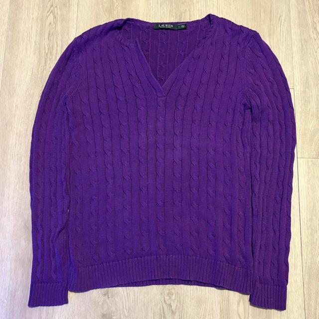 Ralph Lauren Women's Jumper - Purple - L on Productcaster.