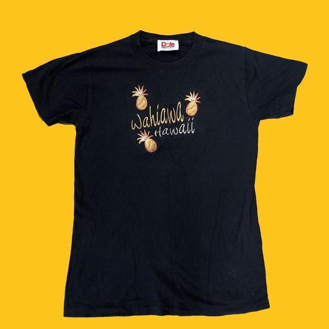 Vintage Women's T-shirt - Black - S on Productcaster.