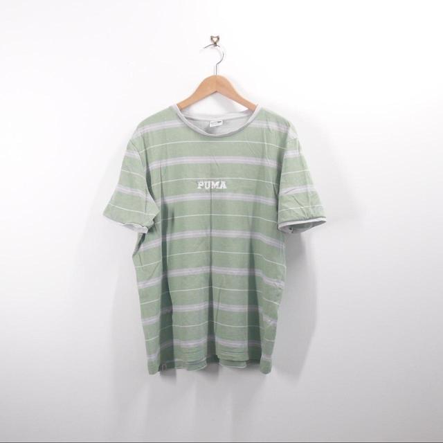 Puma Men's T-shirt - Green - L on Productcaster.