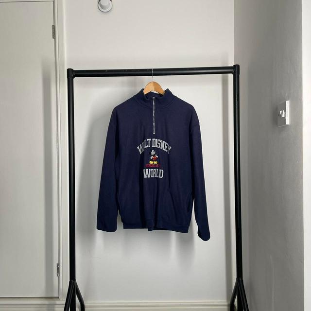 Disney Men's Sweatshirt - Navy - M on Productcaster.