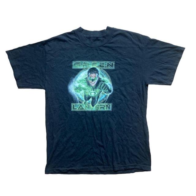 Vintage American Men's T-shirt - Black/Green - L on Productcaster.