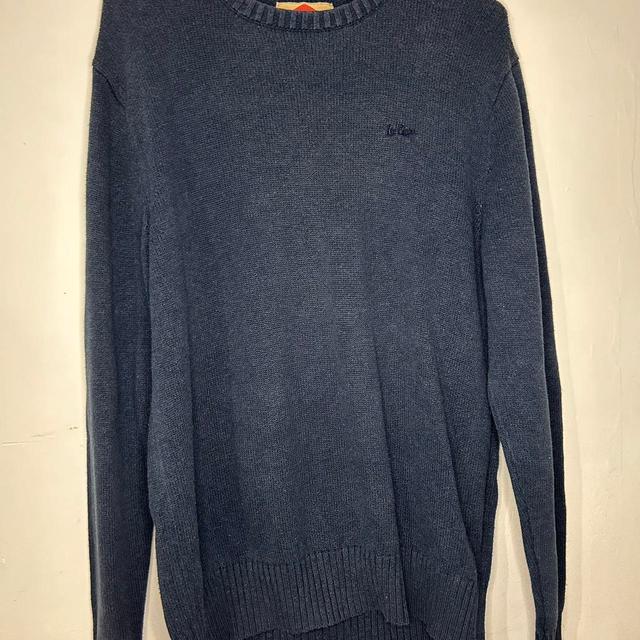 Men's Jumper - Navy/Blue - L on Productcaster.