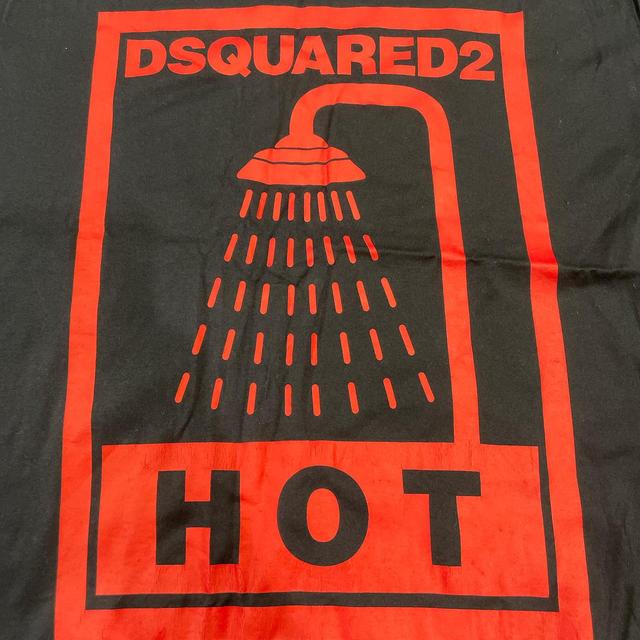 Dsquared2 Men's T-shirt - Black/Red - L on Productcaster.