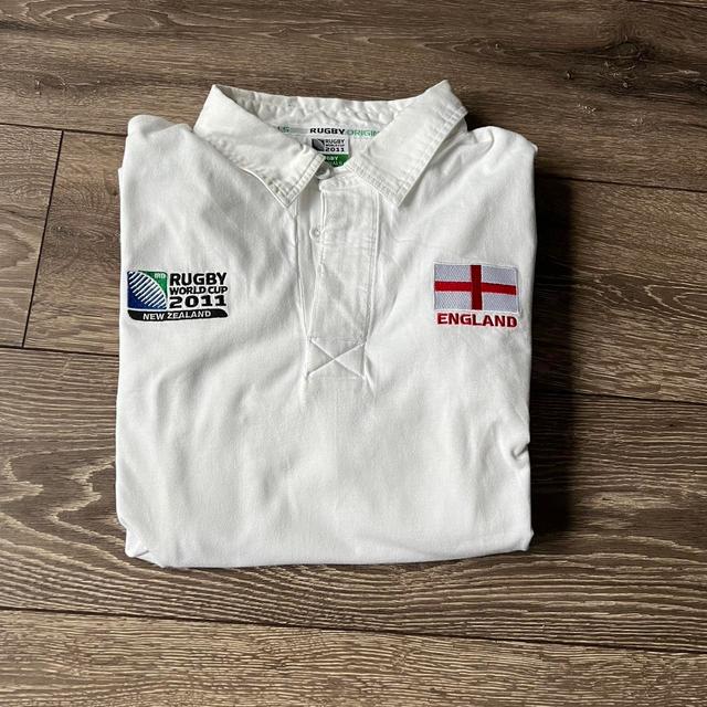 England Rugby Men's Polo shirt - White - L on Productcaster.