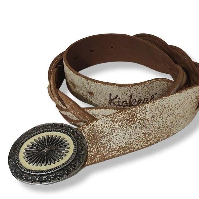 Kickers Women's Belt - Cream on Productcaster.