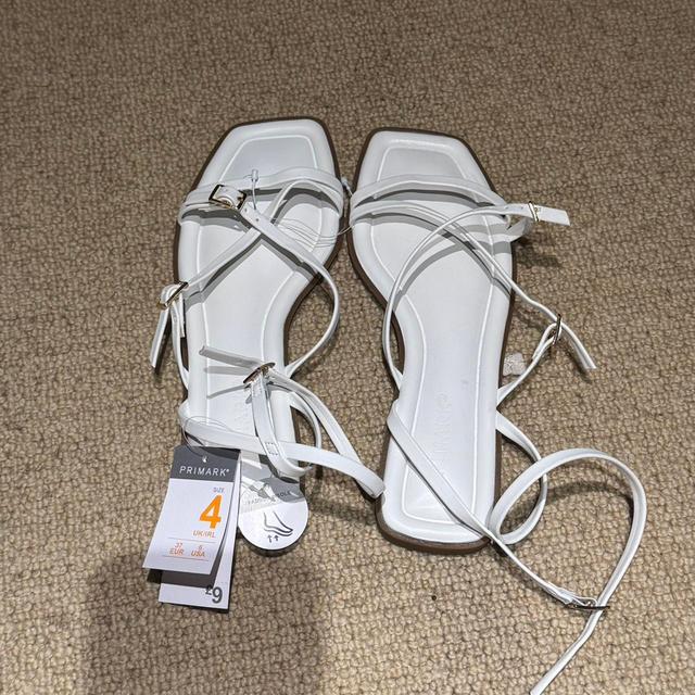 Primark Women's Sandals - White - UK 5 on Productcaster.