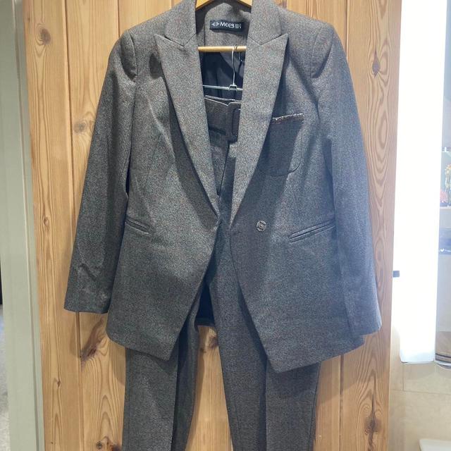 Men's Suit - Brown/Grey - S on Productcaster.