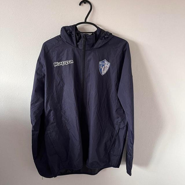 Kappa Men's Windbreaker Jacket - Navy/Blue - S on Productcaster.