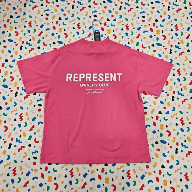 Represent Men's T-shirt - Pink - L on Productcaster.