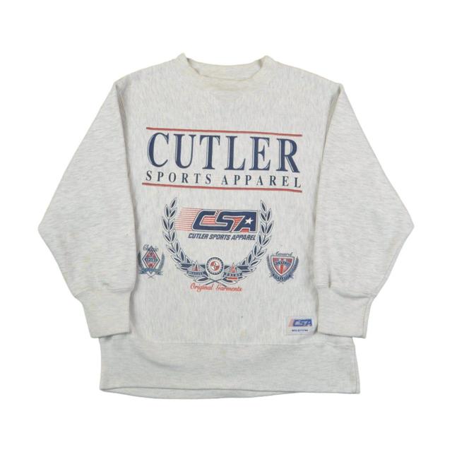 Vintage Men's Sweatshirt - Grey - S on Productcaster.