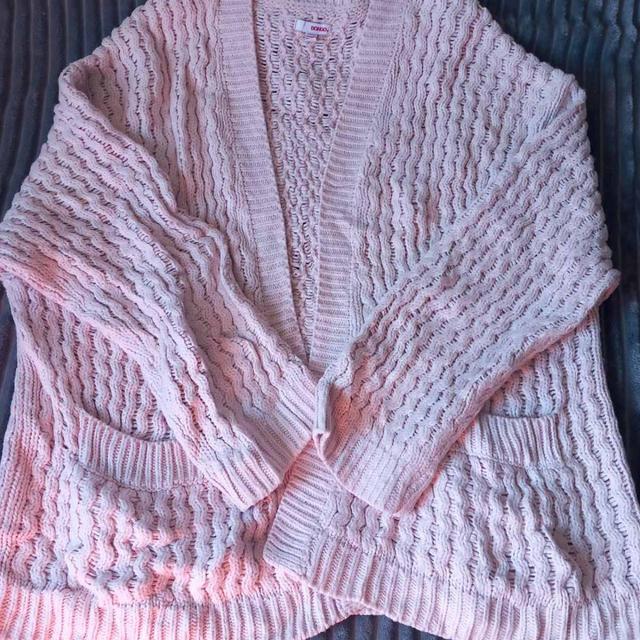 BONGO Women's Cardigan - Pink/Cream - 12 on Productcaster.