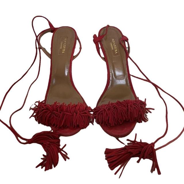 Aquazzura Women's Sandals - Red - UK 5 on Productcaster.