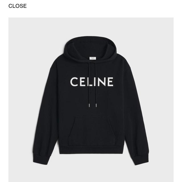 CELINE Men's Hoodie - Black - M on Productcaster.